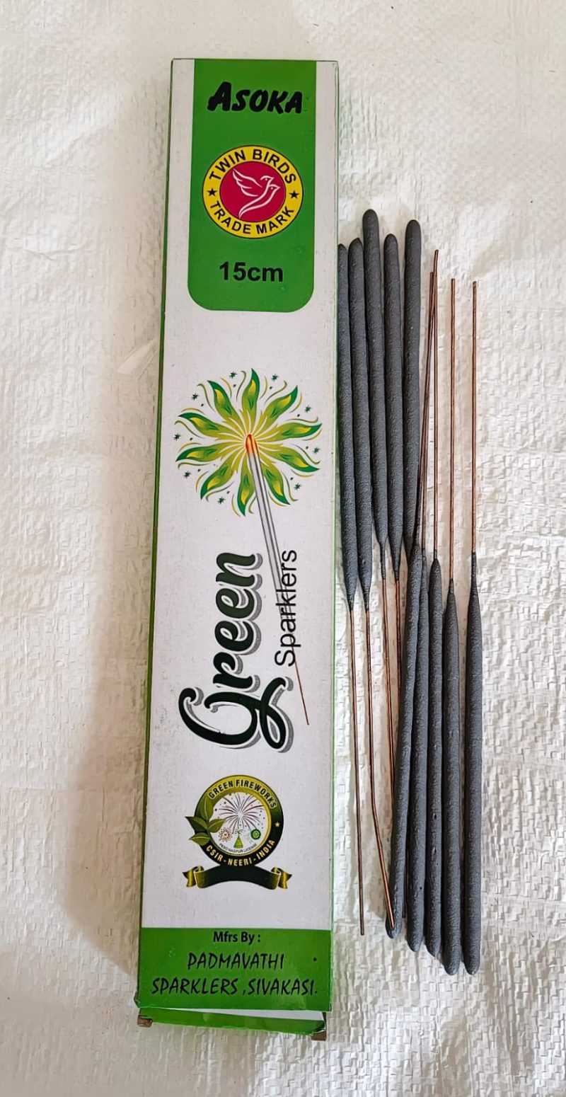 15 cm Green Sparklers